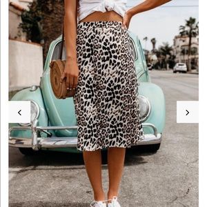 Leopard Midi Skirt from Vici